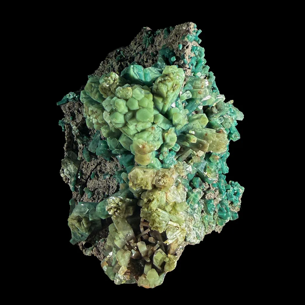 Rare Marshy Green Apophyllite Crystal Cluster from Jalgaon, India | Raw Natural Zeolite Mineral Specimen for Collectors image