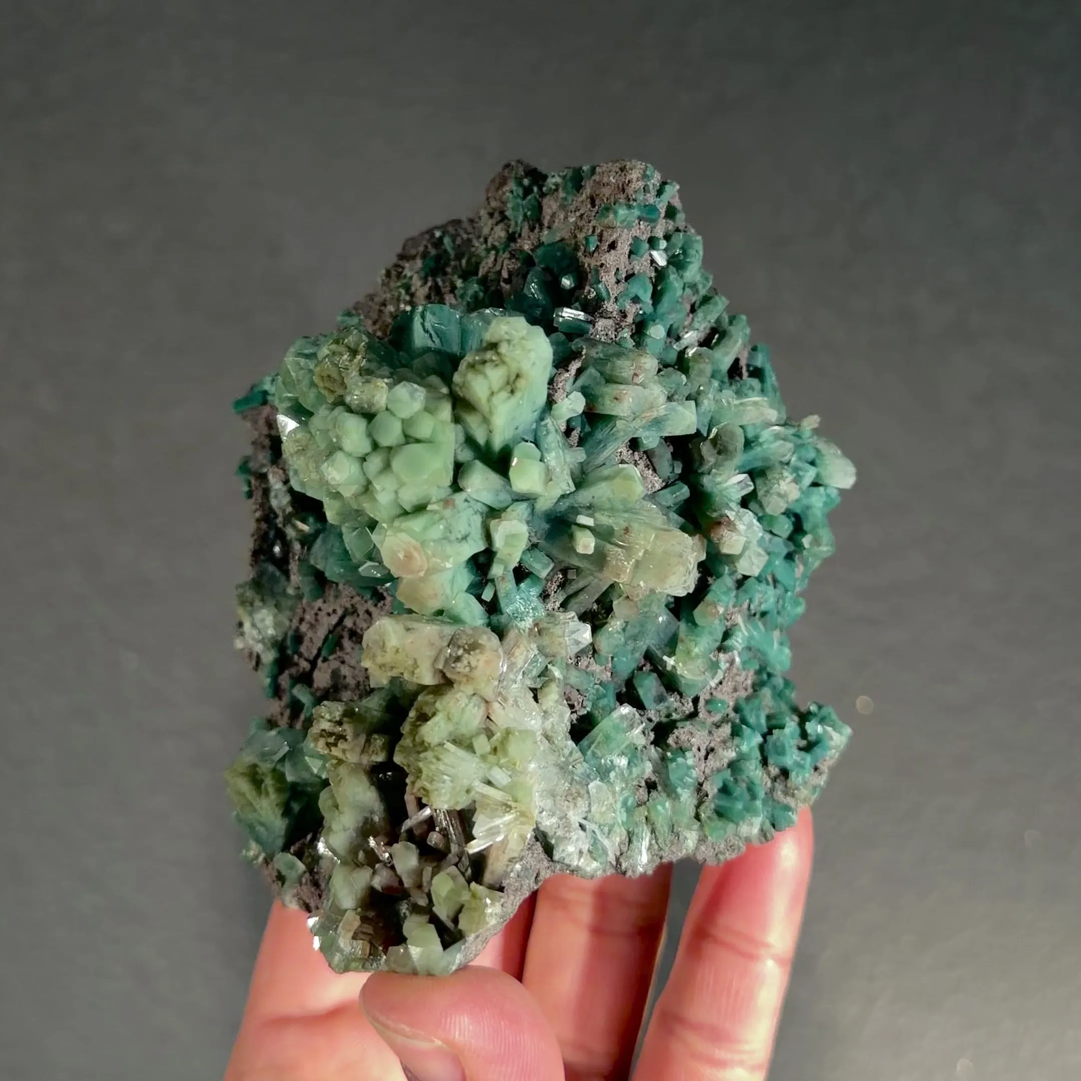 Rare Marshy Green Apophyllite Crystal Cluster from Jalgaon, India | Raw Natural Zeolite Mineral Specimen for Collectors - image 5