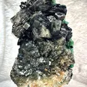 Rare Marshy Green Disco Apophyllite Sunflower Cluster with Okenite Inclusions & Chalcedony Matrix - Premium Indian Zeolite Specimen - image 1