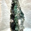 Rare Marshy Green Disco Apophyllite Sunflower Cluster with Okenite Inclusions & Chalcedony Matrix - Premium Indian Zeolite Specimen - image 4