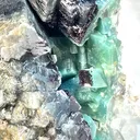 Rare Marshy Green Disco Apophyllite Sunflower Cluster with Okenite Inclusions & Chalcedony Matrix - Premium Indian Zeolite Specimen - image 8