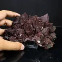Rare Marshy Sharp Terminated Red-Brown Hematite Apophyllite Cluster – Natural Indian Zeolite Mineral Specimen - image 4