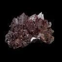 Rare Marshy Sharp Terminated Red-Brown Hematite Apophyllite Cluster – Natural Indian Zeolite Mineral Specimen - image 3