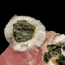 Rare Moldy Raspberry Calcite with Mesolite Natural Mineral Specimen. - image 3