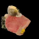 Rare Moldy Raspberry Calcite with Mesolite Natural Mineral Specimen. - image 2