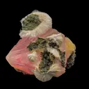 Rare Moldy Raspberry Calcite with Mesolite Natural Mineral Specimen. - image 5