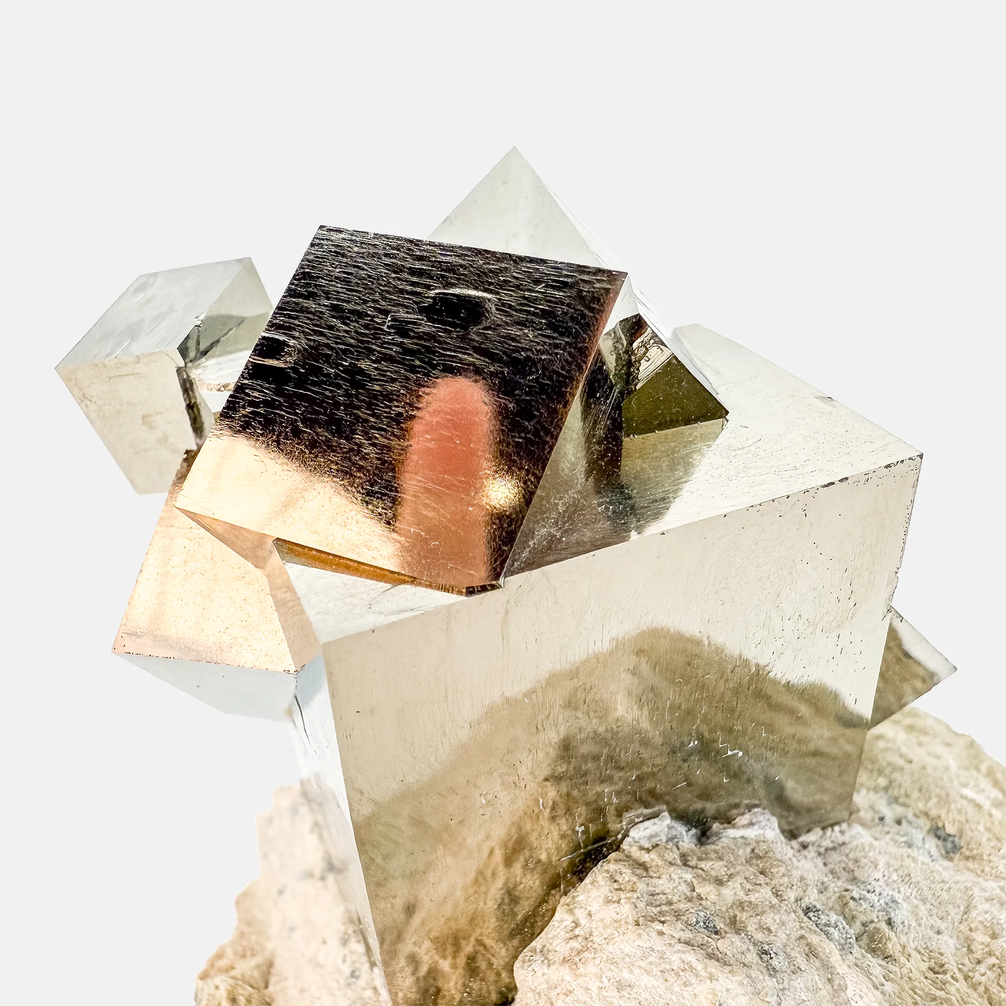 Rare Multiple Abstract Growths Pyrite - image 5