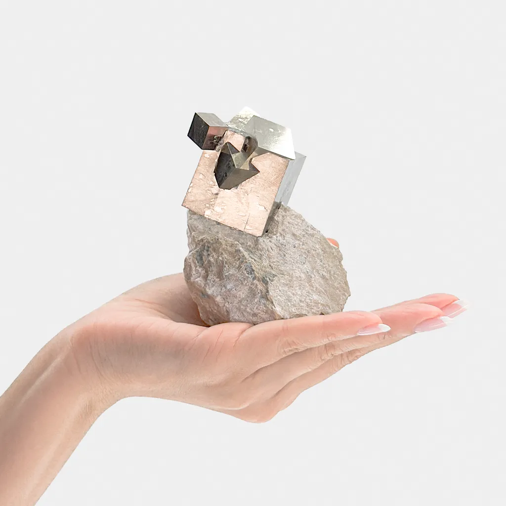 Rare Multiple Abstract Growths Pyrite - image 4