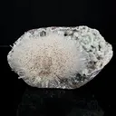 Rare Museum-Grade White Mesolite Spray on Heulandite Matrix – Self-Standing Natural Zeolite Mineral Specimen from Pune, India - image 1