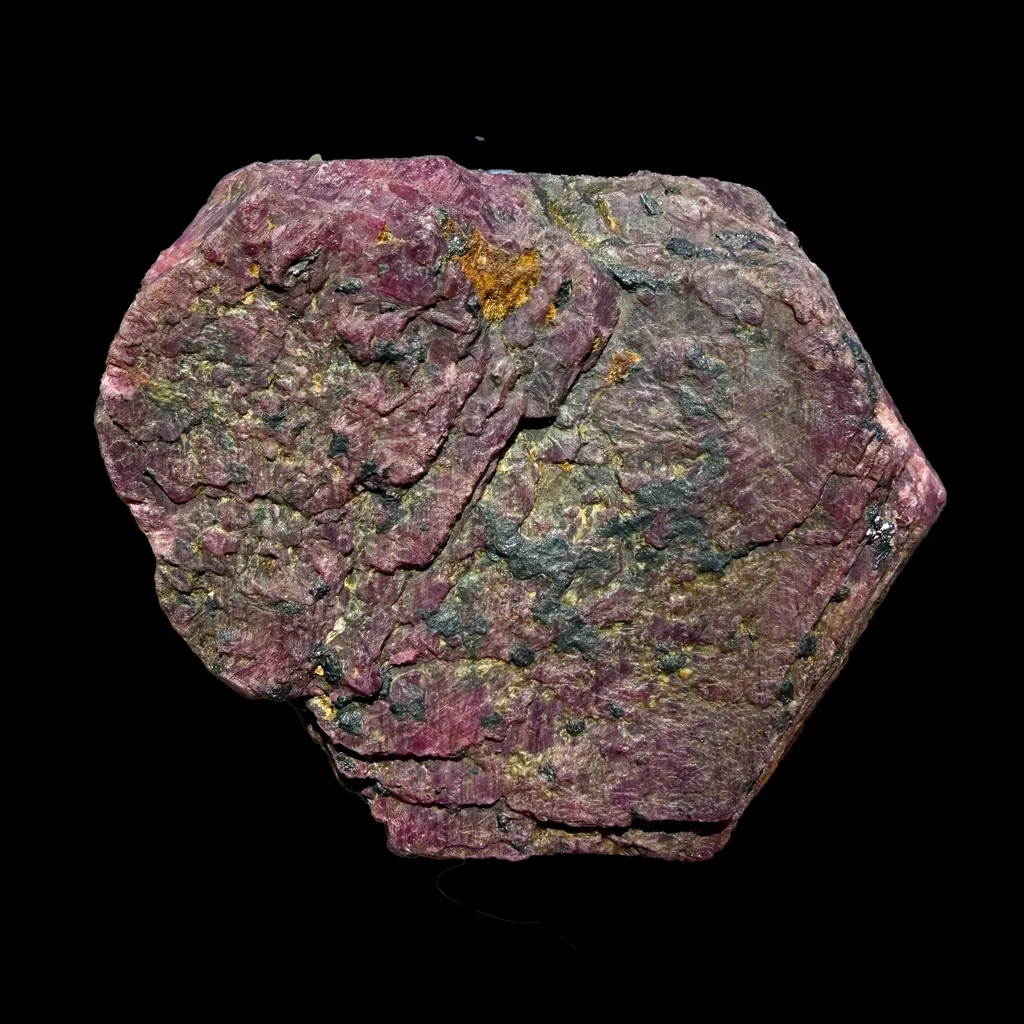 Rare Natural Ruby Corundum Crystal Rough Specimen from Mysore,Karnataka – UV Reactive Fluorescent Ruby Mineral Specimen DKT82 - image 5
