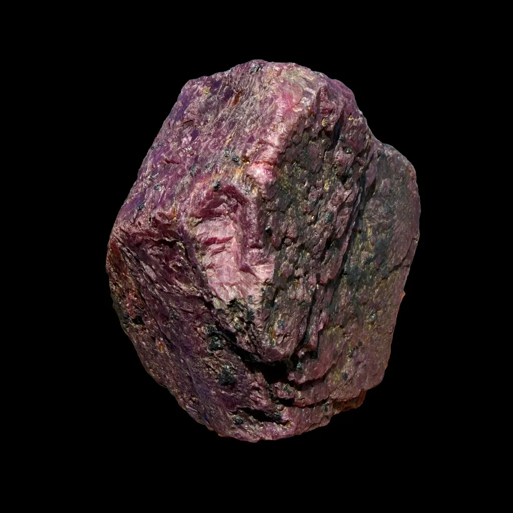 Rare Natural Ruby Corundum Crystal Rough Specimen from Mysore,Karnataka – UV Reactive Fluorescent Ruby Mineral Specimen DKT82 - image 7
