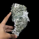 Rare New Find Iridescent Pyrite on Matrix with Babingtonite – Premium Natural Mineral Specimen from Mumbai - image 5