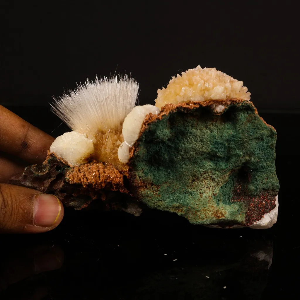 Rare New Find Thomsonite with Mesolite Natural Mineral Specimen - image 5
