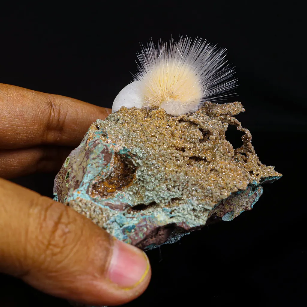 Rare New Find Thomsonite with Mesolite Natural Mineral Specimen - image 4