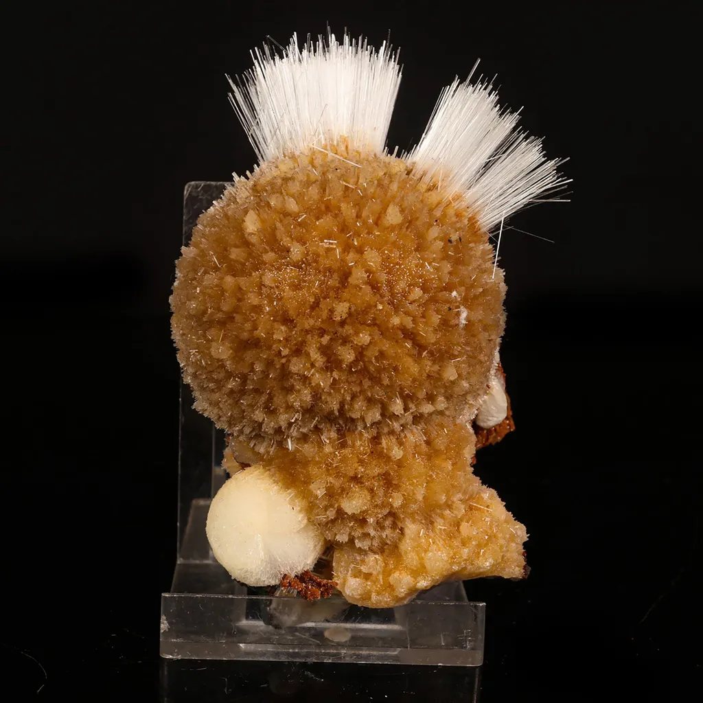 Rare New Find Thomsonite with Mesolite Natural Mineral Specimen image