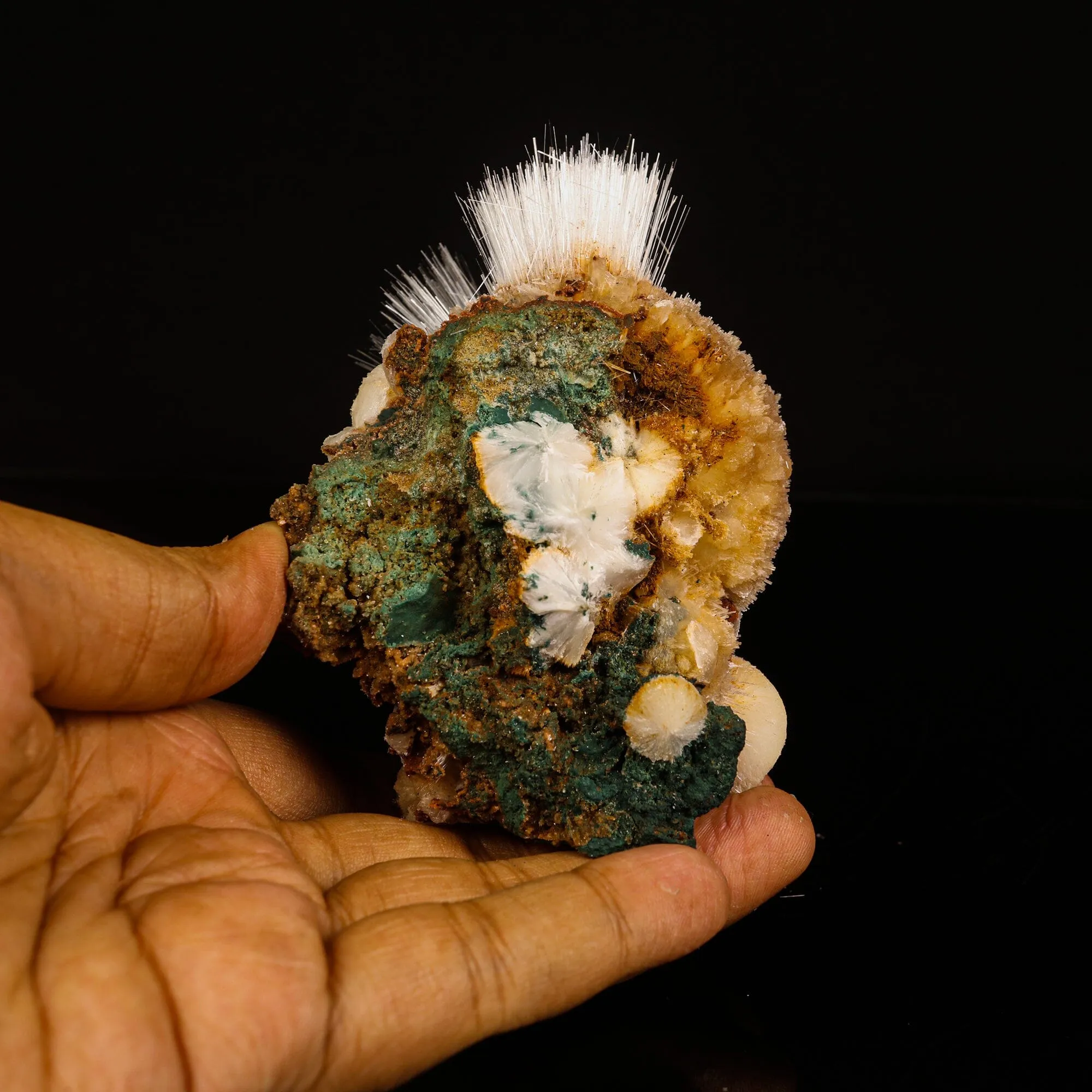 Rare New Find Thomsonite with Mesolite Natural Mineral Specimen - image 4