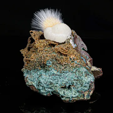 Rare New Find Thomsonite with Mesolite Natural Mineral Specimen