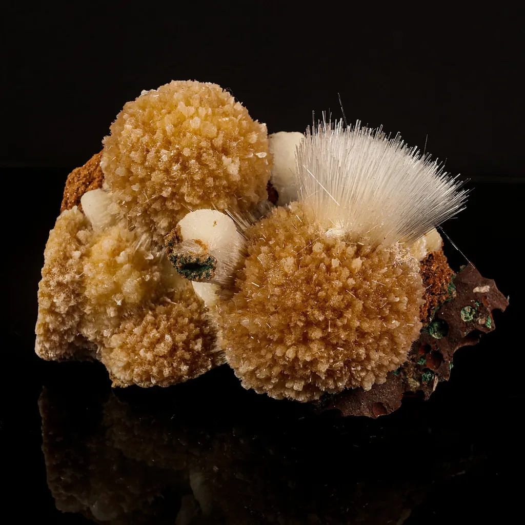 Rare New Find Thomsonite with Mesolite Natural Mineral Specimen image