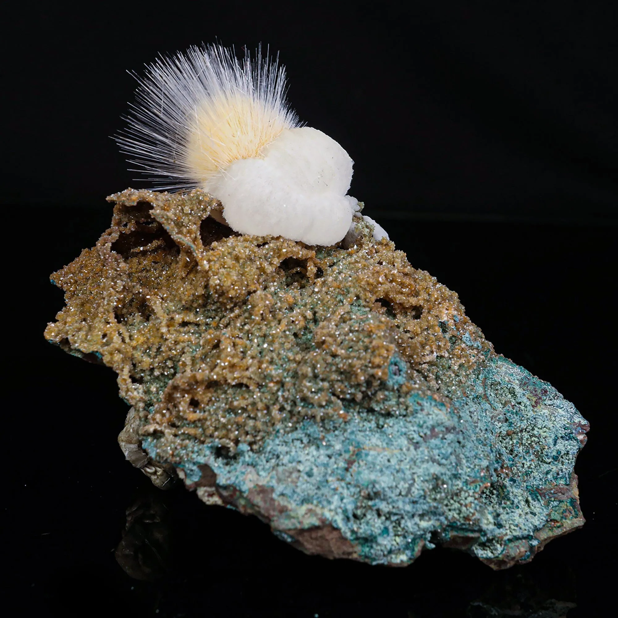 Rare New Find Thomsonite with Mesolite Natural Mineral Specimen - image 2