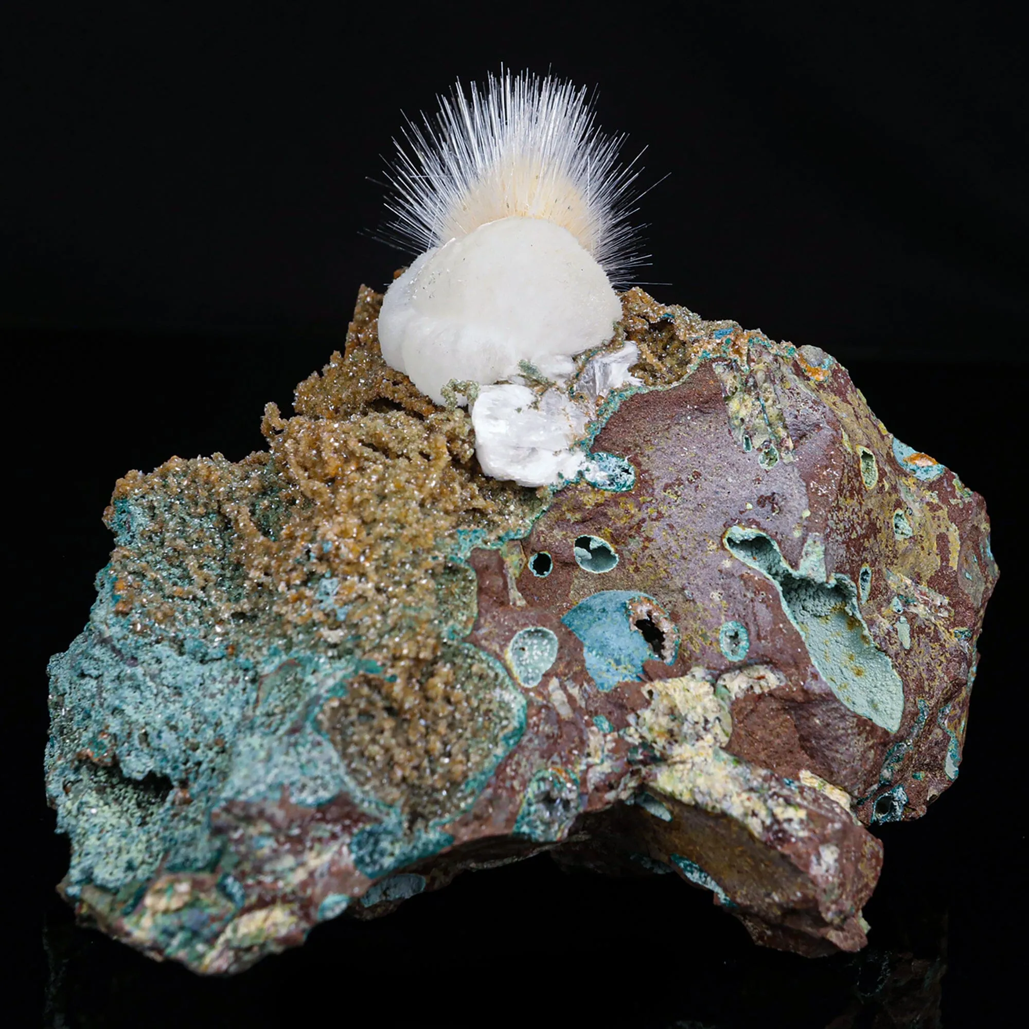 Rare New Find Thomsonite with Mesolite Natural Mineral Specimen - image 3