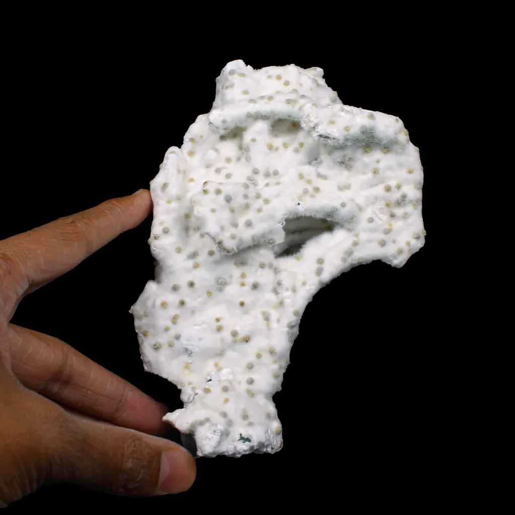 Rare Okenite with Chalcedony – Fibrous Indian Zeolite Mineral Specimen - image 4