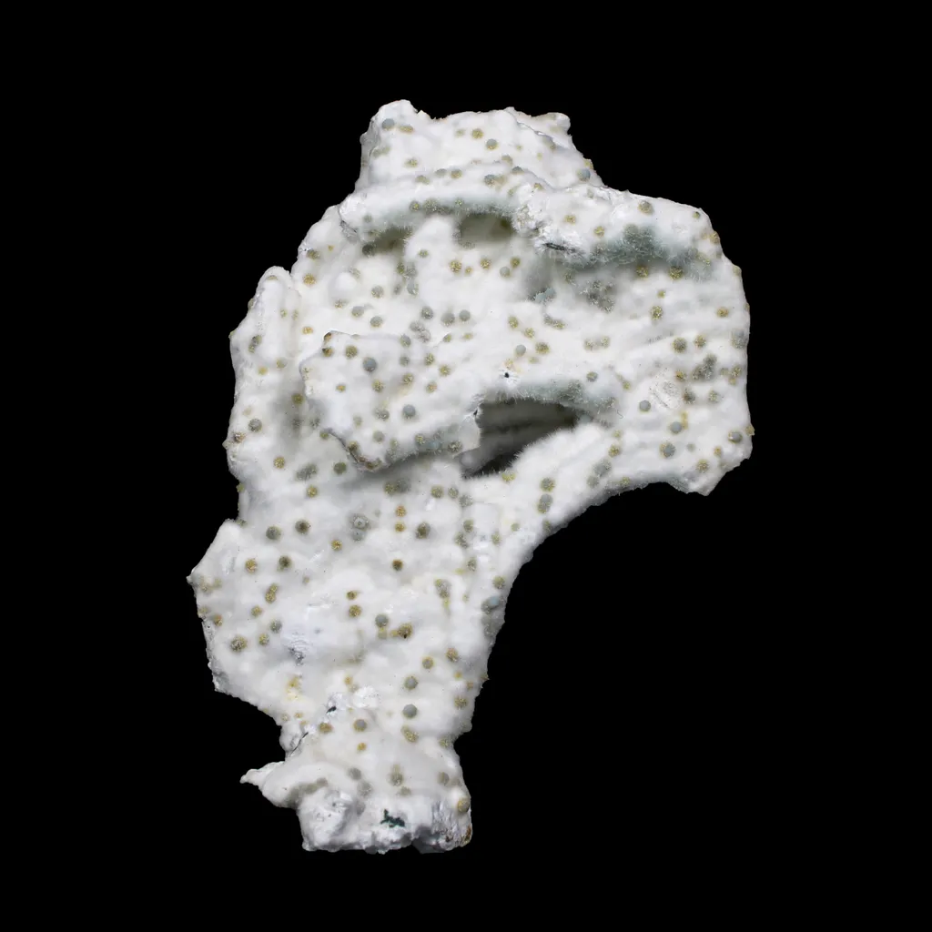 Rare Okenite with Chalcedony – Fibrous Indian Zeolite Mineral Specimen - image 3