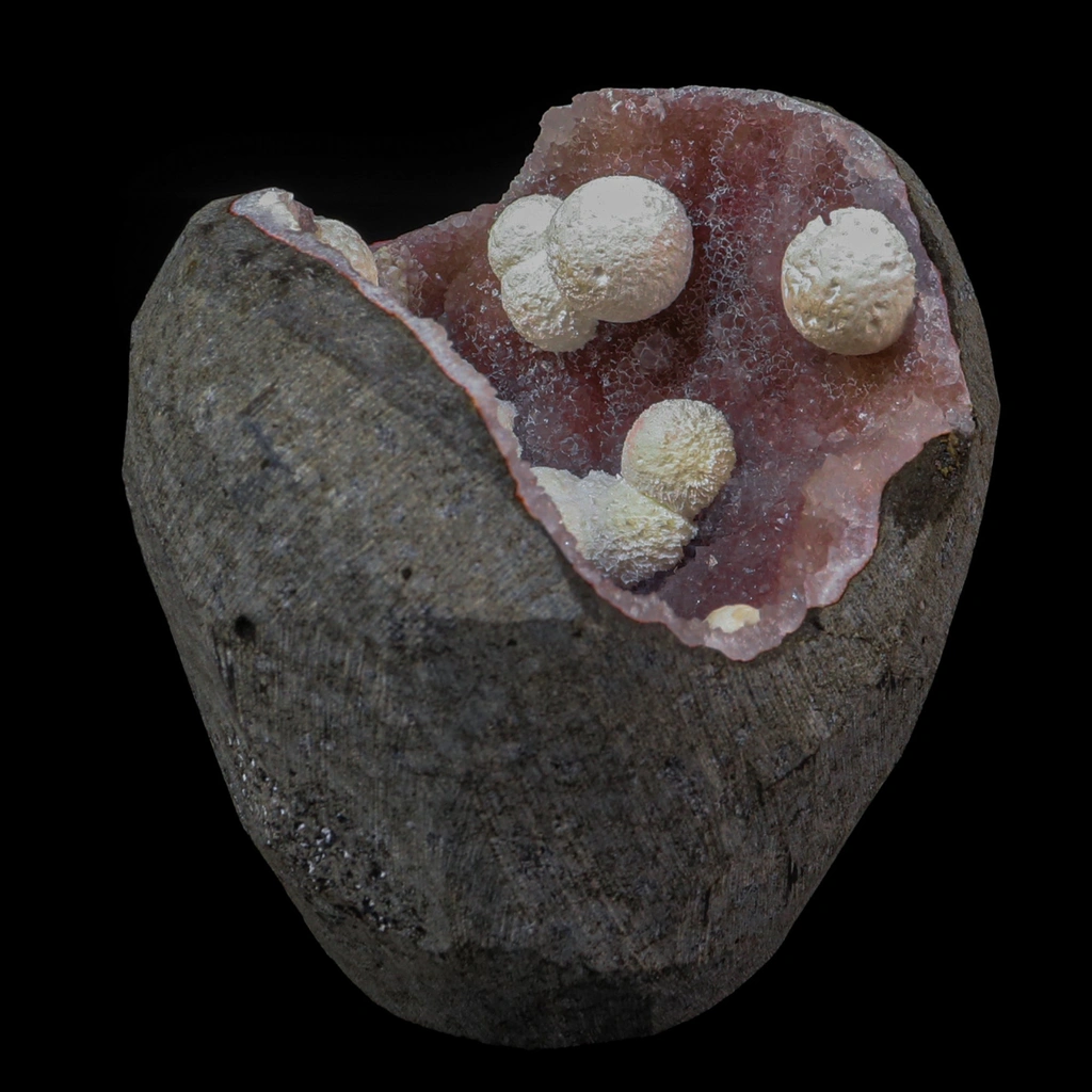 Rare Okenite With MM Quartz Natural Mineral Specimen - image 2
