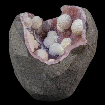 Rare Okenite With MM Quartz Natural Mineral Specimen