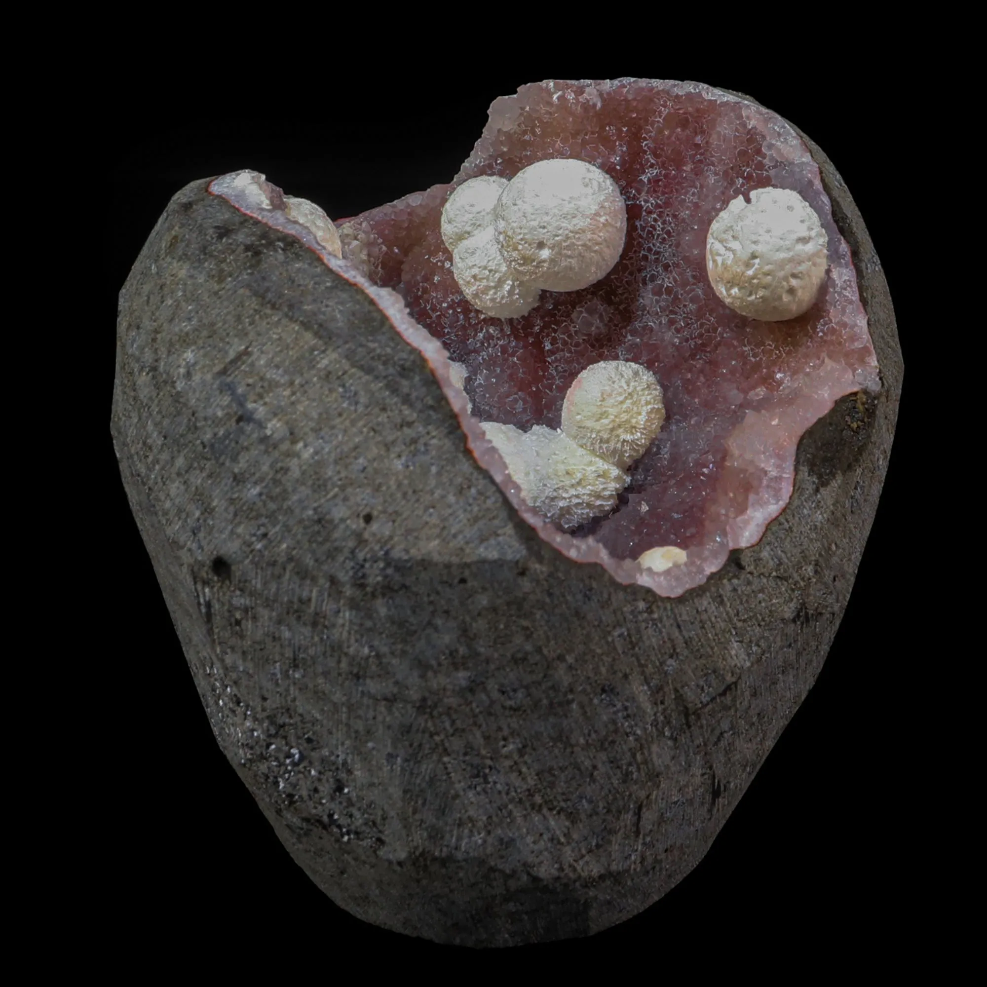 Rare Okenite With MM Quartz Natural Mineral Specimen - image 2