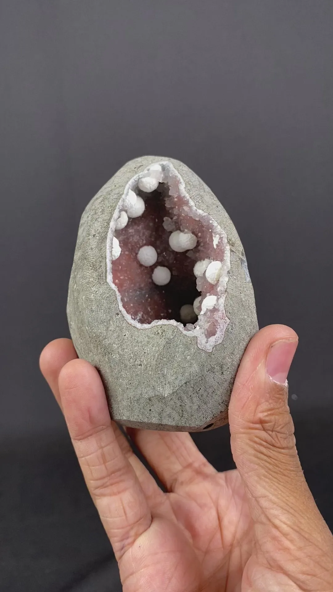 Rare Okenite With MM Quartz Natural Mineral Specimen - image 5