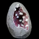 Rare Okenite With MM Quartz Natural Mineral Specimen - image 3