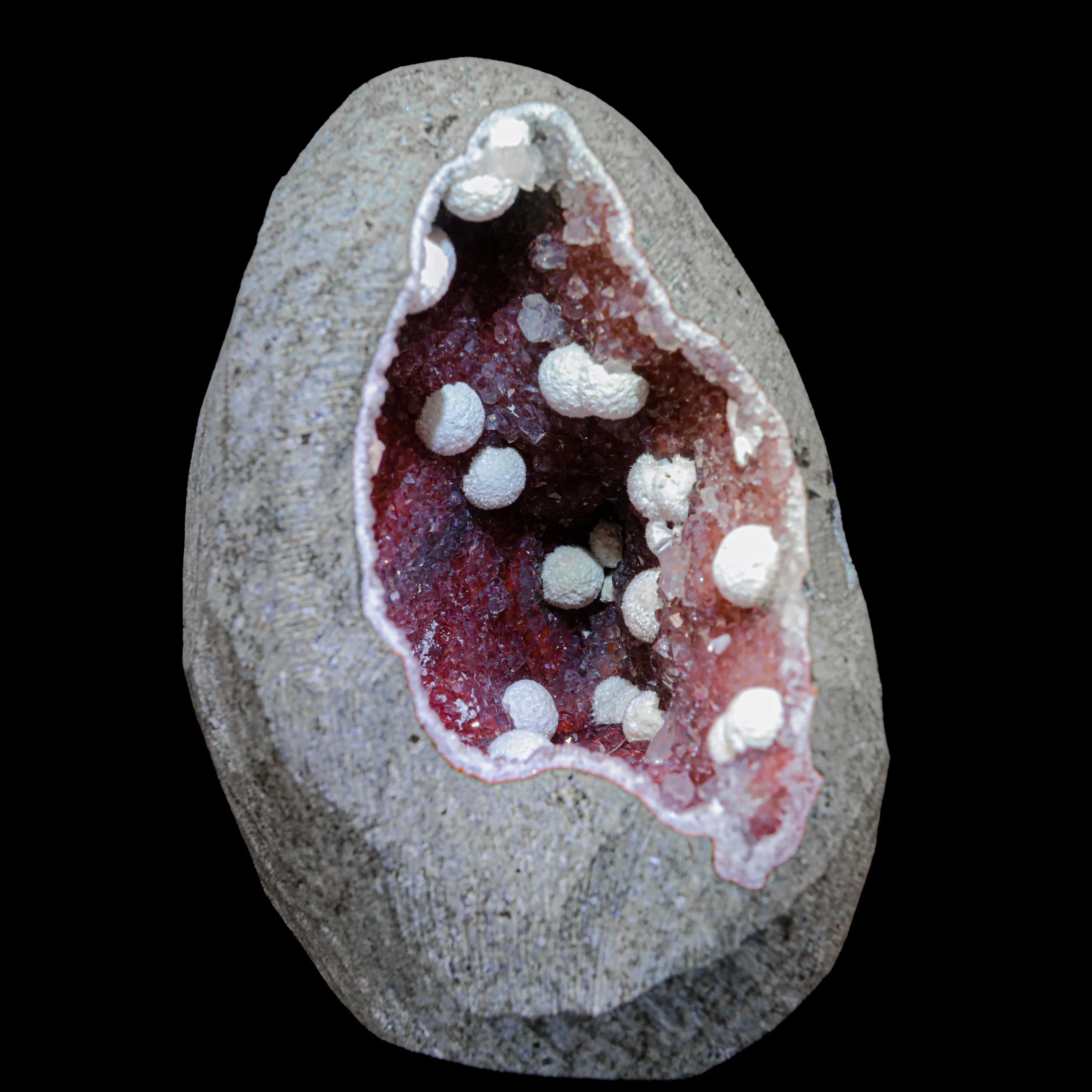 Rare Okenite With MM Quartz Natural Mineral Specimen - image 3