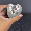 Rare Okenite With MM Quartz Natural Mineral Specimen - image 5