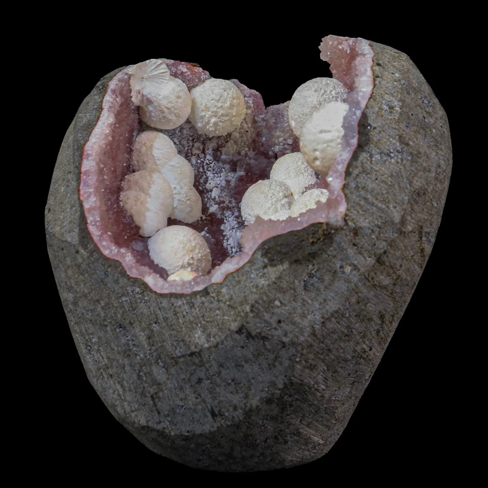 Rare Okenite With MM Quartz Natural Mineral Specimen - image 3