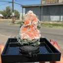Rare Orange Thomsonite with Mesolite Natural Mineral Specimen from Madhya Pradesh, India DKT81 - image 2