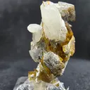Rare Parisite-(Ce) Crystal Cluster with Quartz 10g – Golden Yellow Mineral Specimen Collector - image 6