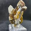 Rare Parisite-(Ce) Crystal Cluster with Quartz 10g – Golden Yellow Mineral Specimen Collector - image 4
