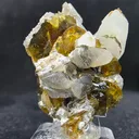 Rare Parisite-(Ce) Crystal Cluster with Quartz 10g – Golden Yellow Mineral Specimen Collector - image 3