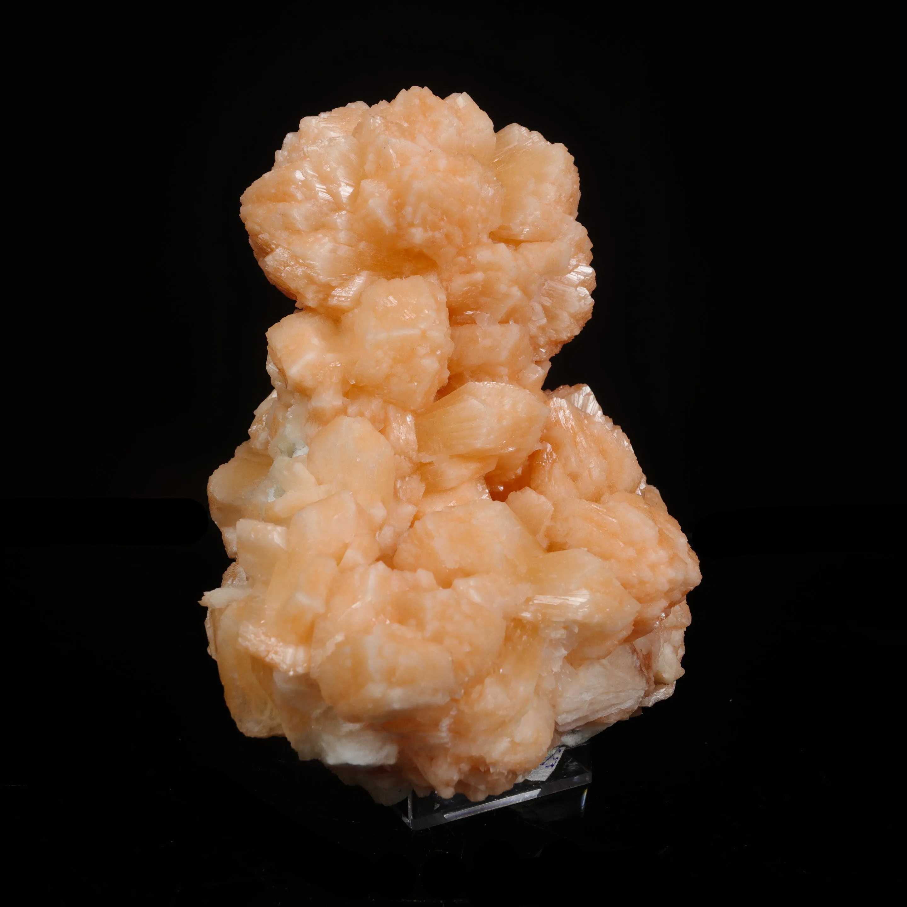 Rare Peach Stilbite Crystal Cluster – Premium Indian Zeolite Mineral Specimen - image 3