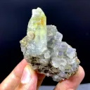 Rare Petrol Included Quartz on Matrix, Fluorescent quartz from Pakistan - image 7