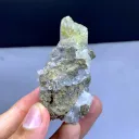 Rare Petrol Included Quartz on Matrix, Fluorescent quartz from Pakistan - image 6
