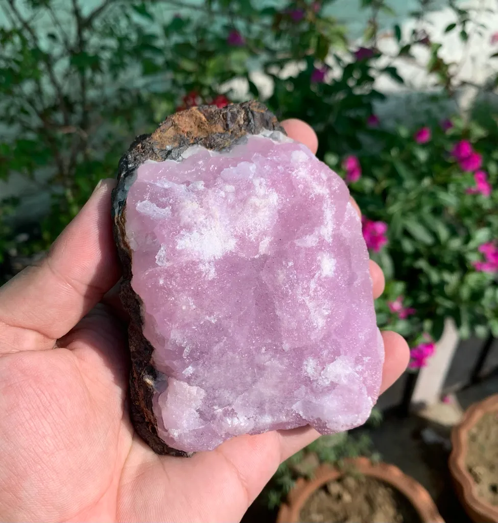 Rare Pink Aragonite Specimen from Afghanistan image