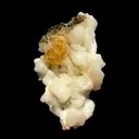 Rare Powellite Crystal on Stilbite – Natutal Zeolite Specimen from Nashik - image 1