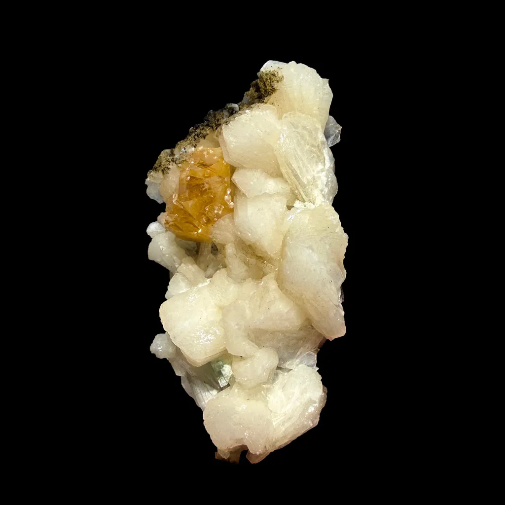 Rare Powellite Crystal on Stilbite – Natutal Zeolite Specimen from Nashik - image 4