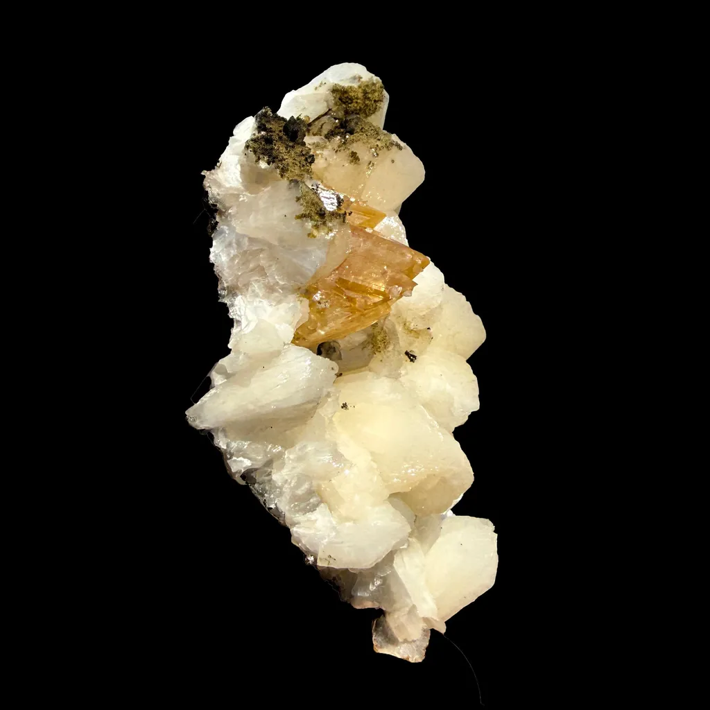 Rare Powellite Crystal on Stilbite – Natutal Zeolite Specimen from Nashik - image 5