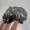 RARE Purple Apatite with Byssolite Inclusion - image 2