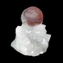 Rare Purple Botryoidal Fluorite on Quartz Natural Mineral Specimen from Madhya Pradesh - image 2