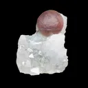 Rare Purple Botryoidal Fluorite on Quartz Natural Mineral Specimen from Madhya Pradesh - image 1