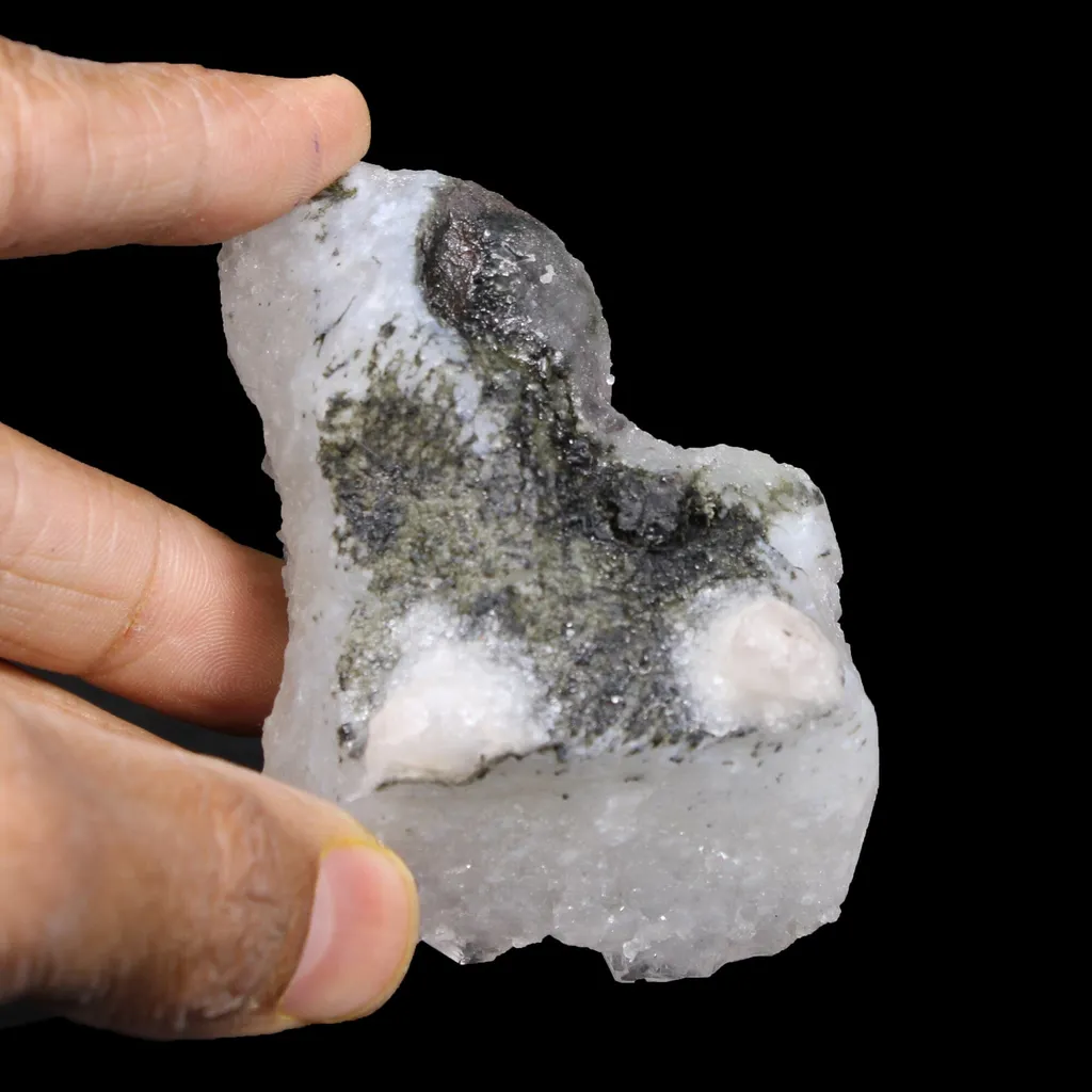 Rare Purple Botryoidal Fluorite on Quartz Natural Mineral Specimen from Madhya Pradesh - image 5