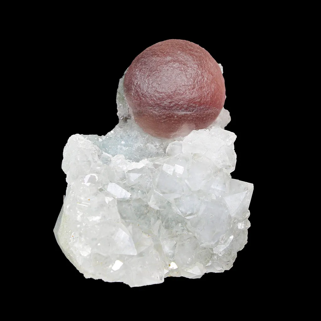 Rare Purple Botryoidal Fluorite on Quartz Natural Mineral Specimen from Madhya Pradesh - image 3